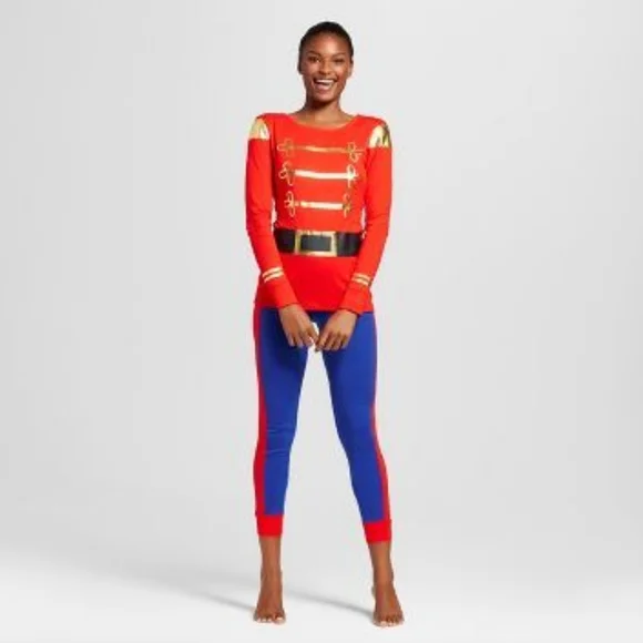 VGUC women's Nutcracker/Wooden Soldier Christmas PJ Set - Picture 1 of 7